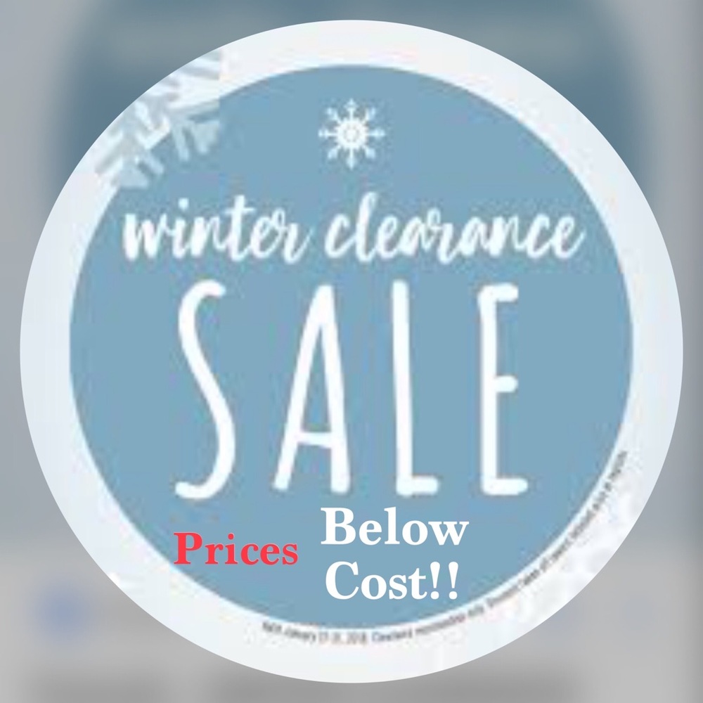 Winter Clearance-At Cost Or Less!!!